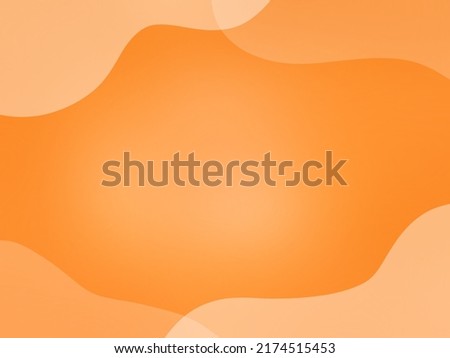 abstract orange background with curve shape. summer and autumn concept. seasonal. warm color.