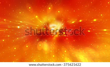 abstract orange background. explosion star.