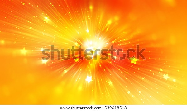 抽象的なオレンジの背景 爆発星 イラストデジタル のイラスト素材