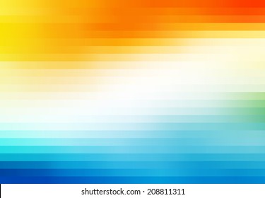 Abstract Orange Blue Striped Background.