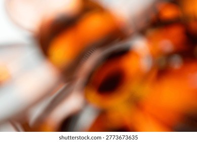 Abstract Orange Blur Background with Warm Tones and Soft Focus