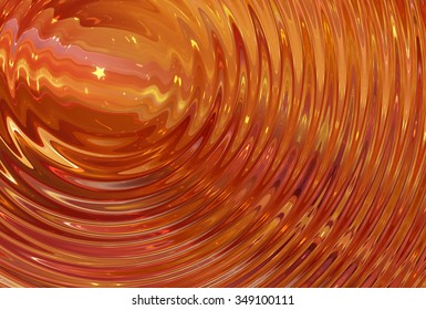 Abstract orange elegant background with glitter and waves