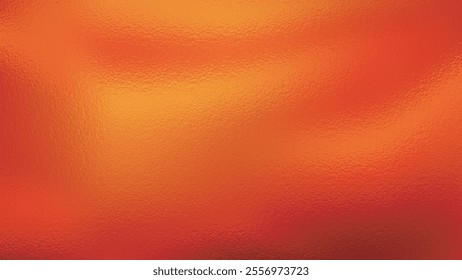 Abstract orange foil texture background, glass effect, orange metallic foil, copy space. Perfect for printing