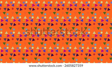 Abstract orange pattern design triangles 