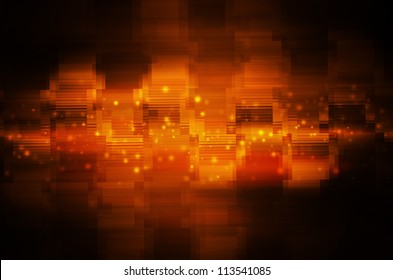 Abstract Orange Technology Background.