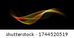 Abstract orange waves background. Template design