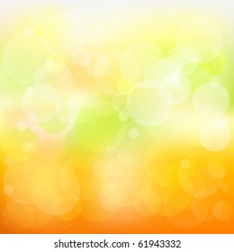 Abstract Orange And Yellow Background With Stars