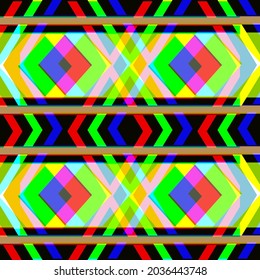 Abstract overlap rainbow Multi color oblique line stripe graphic design