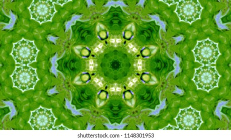 Abstract Paint Brush Ink Explode Spread Smooth Concept Symmetric Pattern Ornamental Decorative Kaleidoscope Movement Geometric Circle and Star Shapes - Shutterstock ID 1148301953