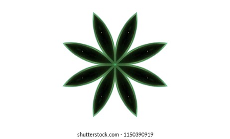 Abstract Paint Brush Ink Explode Spread Smooth Concept Symmetric Pattern Ornamental Decorative Kaleidoscope Movement Geometric Circle and Star Shapes