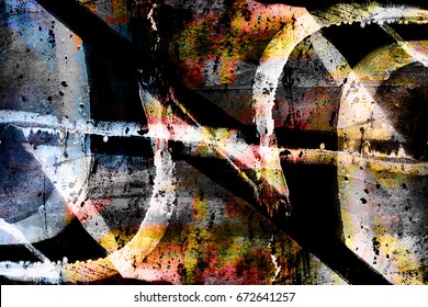 Abstract paint on a wall background