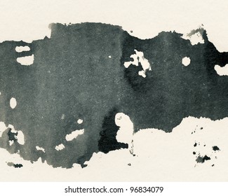 Abstract Painted Grunge Background, Ink Texture.