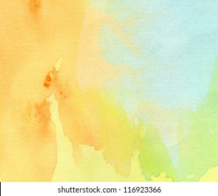 watercolor background painted paper