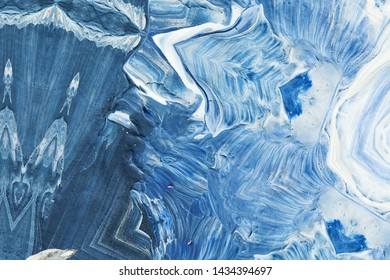 Abstract painting backdrop on concrete wall. 2d illustration. 
