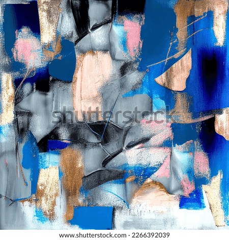 Abstract painting background from the smears of acrylic paint. Mixing multicolored oil paint. Textured arrangements. Abstract modern print . Deco art. Poster. 