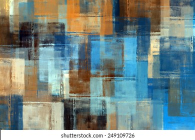 Abstract Painting. Colored Grunge Background