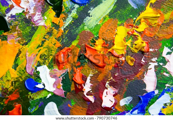 Abstract Painting Fragment Vector Illustration Wallpaper Stock ...