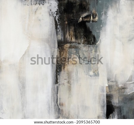 Abstract painting. Versatile artistic image for creative design projects: posters, banners, cards, books, magazines, prints, wallpapers. Expressive brush strokes.