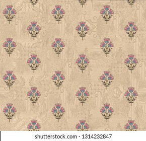 abstract  paisley flower bunch background negative effect pattern  - Shutterstock ID 1314232847