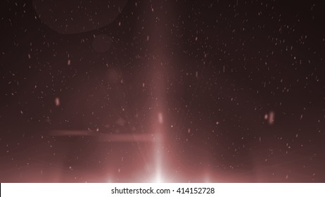 Abstract Particles Red World Background