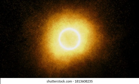 Abstract particles sun solar flare particles illustration 3d render - Shutterstock ID 1813608235