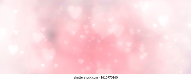 Abstract pastel background with hearts - concept Mother's Day, Valentine's Day, Birthday - spring colors - greeting card - Powered by Shutterstock