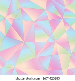 Abstract Pastel Color Triangle Pattern 