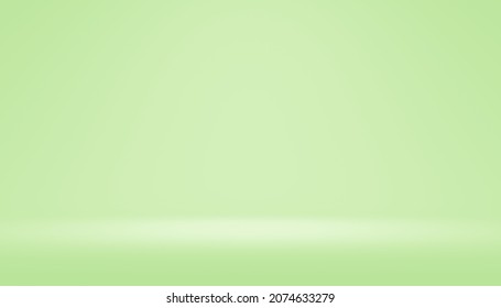 Abstract pastel green color background   gradient light background and studio table backdrops display product design  Blank empty space room for showing  Blur 3D render podium stage vector texture