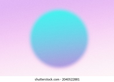 Abstract pastel holographic blurred grainy circle gradient background texture  Colorful digital grain soft noise effect pattern  Lo  fi multicolor vintage retro design template