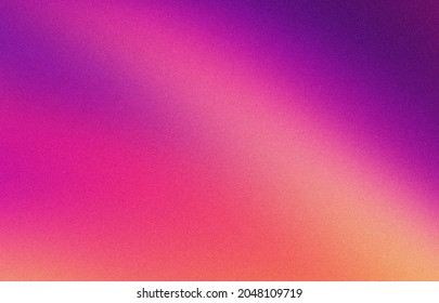 Abstract pastel purple, pink and orange blurred grainy gradient background texture. Colorful digital grain soft noise effect pattern. Lo-fi multicolor vintage retro design.