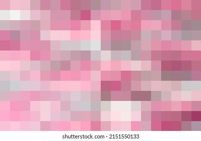 Abstract pattern  color combination  pixel effect  Squares in pink rosy  cyclamen   purple colors  variety shades   nuances  Fresh modern neon background  fashion trend in color combination