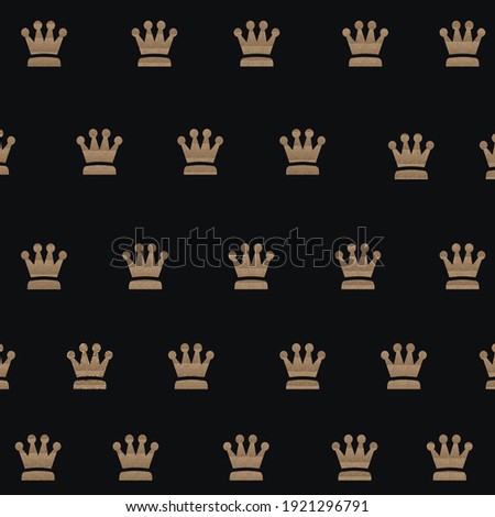 Abstract pattern for design with crowns. 