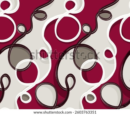 Abstract pattern design. Seamless textile print pattern