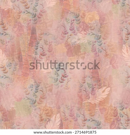 Abstract Pattern, Seamless Pattern, Traditional Block pattern, Wallpaper, illustration designs, allover Geometrical Digital Print Textile Water color Multicolored Designs Pattern