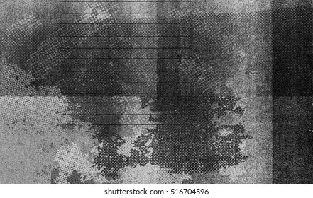 Abstract Photocopy And Halftone Print Texture