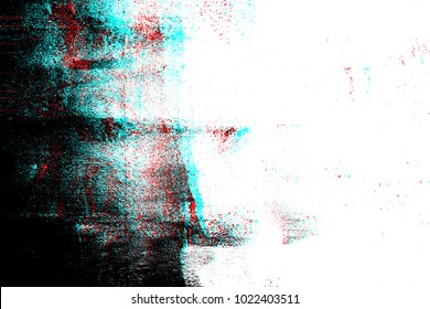 Abstract photocopy texture background, Color double exposure, Waste paper from the printer, Screen glitch error,Xerox paper jam