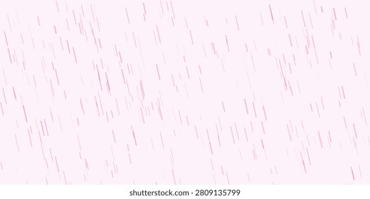 Abstract pink background featuring scattered short vertical lines, resembling light rain or dashed pattern, gentle wallpaper design.