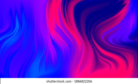 Abstract Pink Blue And Purple Gradient Wave  Background. Neon Light Curved Lines And Geometric Shape With Colorful Graphic Design.