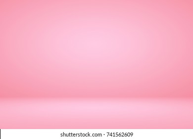 room pink empty background