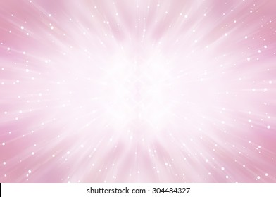 Abstract pink fractal composition  Magic explosion star and particles