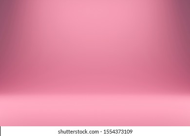 Abstract pink   gradient light background and studio backdrops  Blank display clean room for showing product  Realistic 3D render 