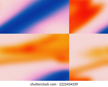 Abstract Pink Orange Blue Backdrop Futuristic Consept Digital Noise Wallpaper Gradient Background Vivid Colors Grainy Texture Offset Design