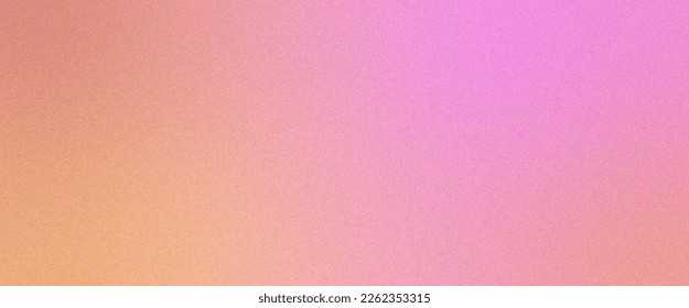 Abstract pink orange gradient and grain noise texture illustration 