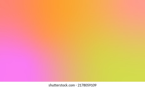 Abstract Pink Orange Green Color Gradient Background