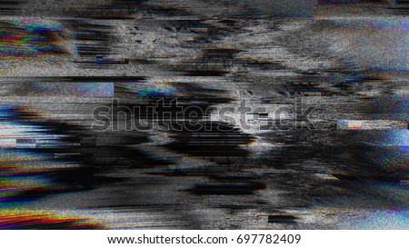 Abstract Pixel Noise Glitch Error Video Damage