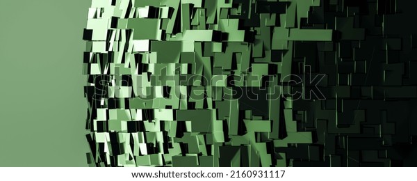 abstract planet surface with blue lighting
in space 3d render
illustration