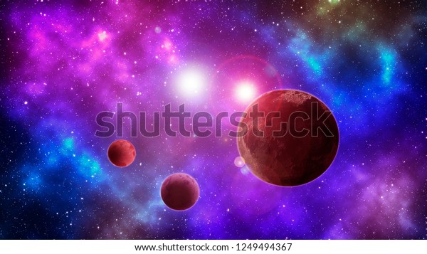 Abstract Planet System Background Solar System Royalty