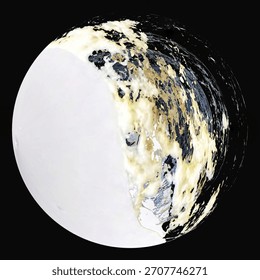 Abstract Planetary Image Featuring Unique Textures and Fluid Patterns for an Engaging Visual Experience