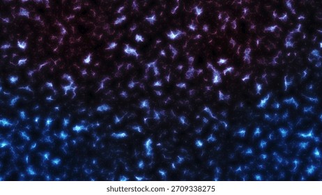 Abstract plasma energy creating a complex blue and purple electric background pattern