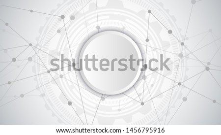 Abstract plexus background with connecting dots and lines. Global network connection, digital technology and communication concept